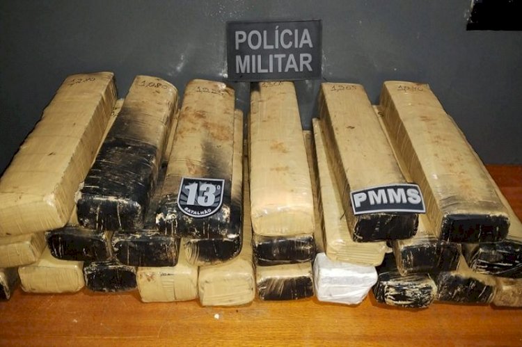 Polícia Militar prende mulher com cerca de 28 quilos de maconha em Aparecida do Taboado