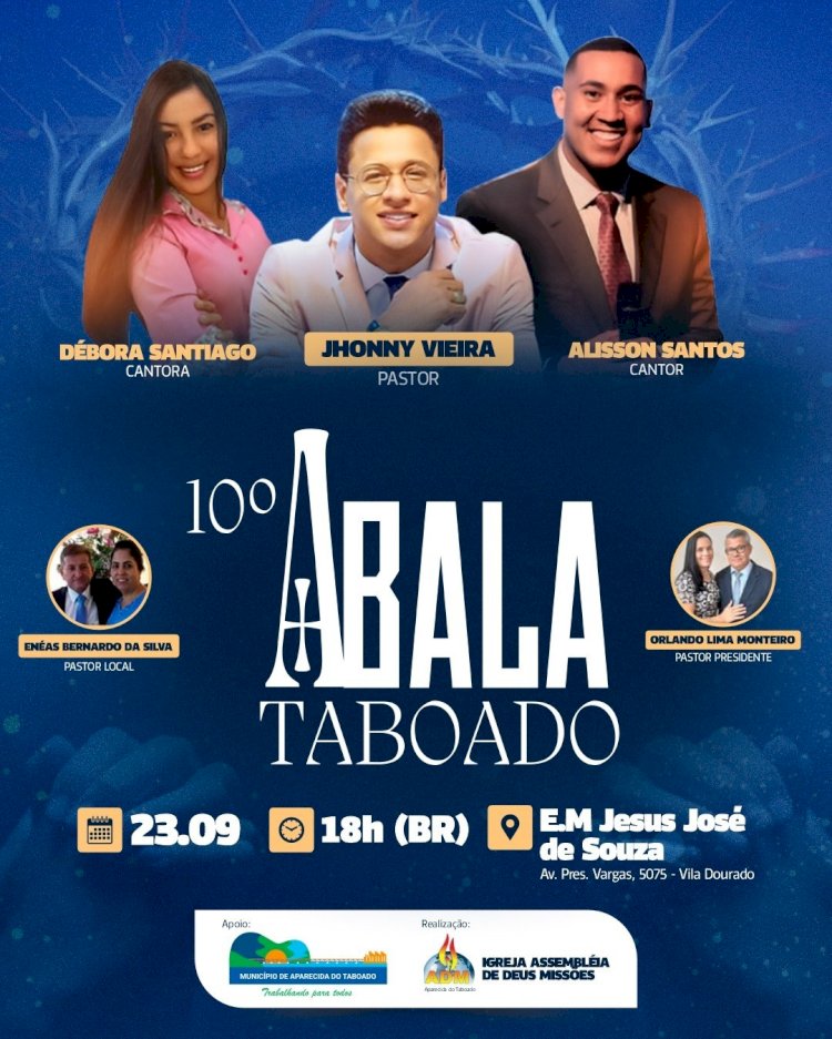 “10º Abala Taboado” será realizado no sábado, 23 de setembro