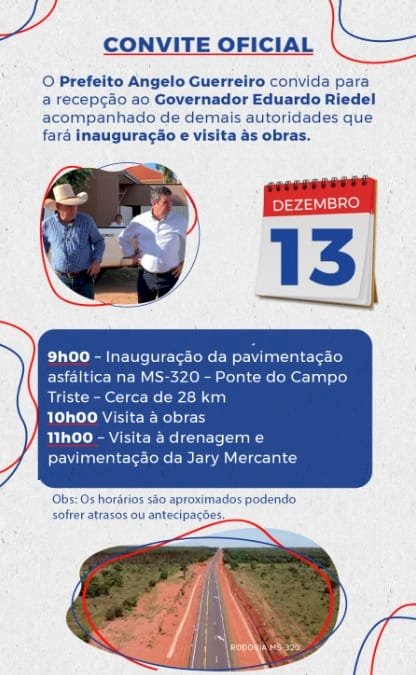 Três Lagoas celebra conquistas históricas com inauguração de obras e pavimentação asfáltica: Governador de MS se une ao prefeito Ângelo Guerreiro para marcar um novo capítulo de desenvolvimento na cidade!